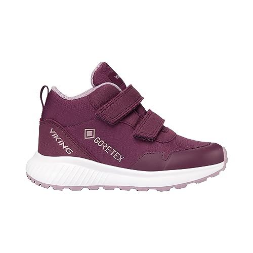 Viking Aery Track Mid GTX 2V Walking Shoe, Aubergine, 23 EU Schmal von Viking