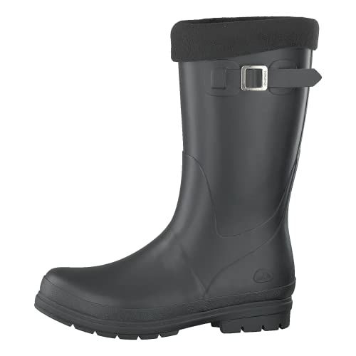 viking Mädchen VENDELA JR. W/Fleece Sock Gummistiefel, Schwarz (Black 2), 28 EU von Viking