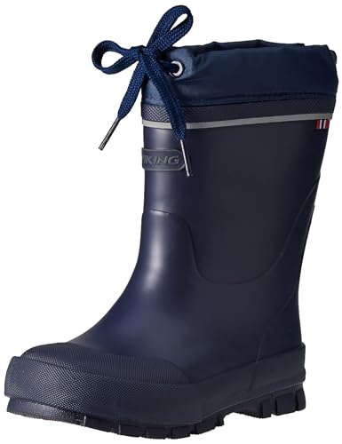 Viking Unisex Baby jolly thermo Gummistiefel, Navy Grey, 25 EU von Viking