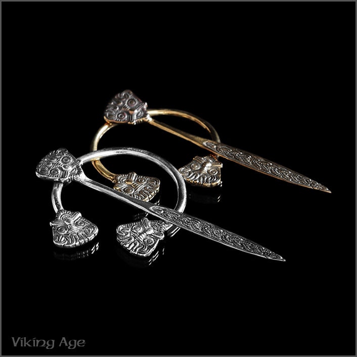 Bronze Fibel, Gewandnadel, Brosche von VikingAgeStore