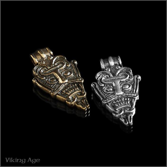 Bronze Maske, Anhänger Aus Harad Schweden Bronze Maske, Anhänger Aus Harad Schweden von VikingAgeStore