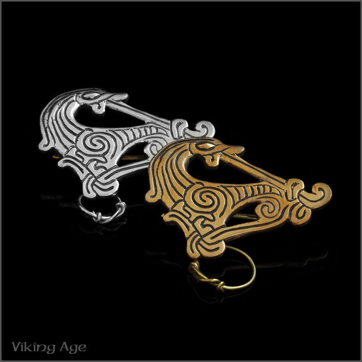 Bronze Wikinger Drache Brosche Bronze Wikinger Drache Brosche von VikingAgeStore