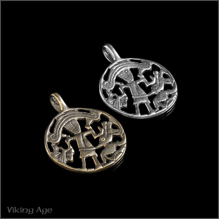 Bronze Wikinger Gott Tyr Anhänger von VikingAgeStore