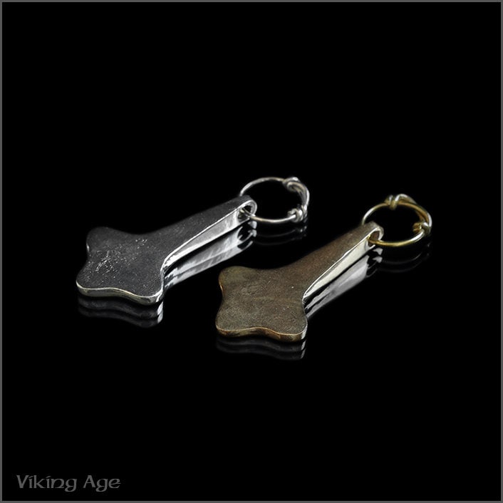 Schlichter Bronze Thorshammer Anhänger Schlichter Bronze Thorshammer Anhänger von VikingAgeStore