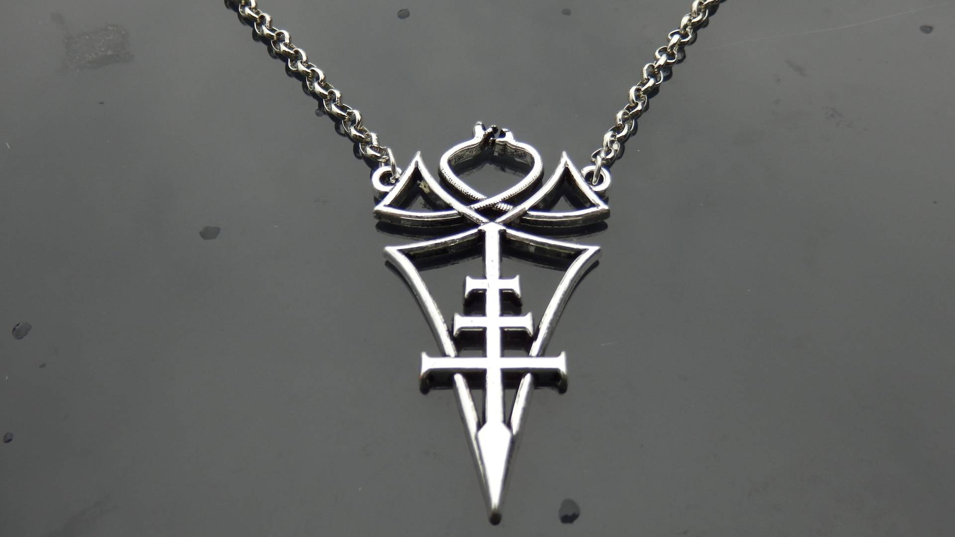 Einzigartige Halskette Von Belphegors Offiziellem Siegel, Dem Sigillum Blasfemiam Divina.limitierte Auflage von VikingartisanNorway
