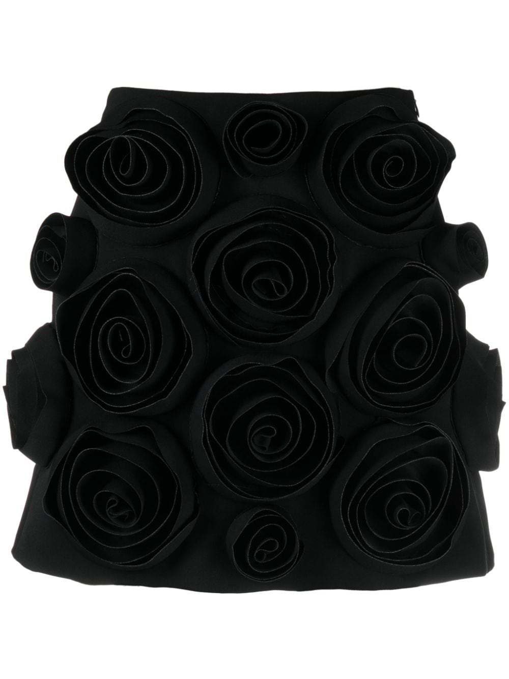 Viktor & Rolf Minirock mit Blumenapplikation - Schwarz von Viktor & Rolf