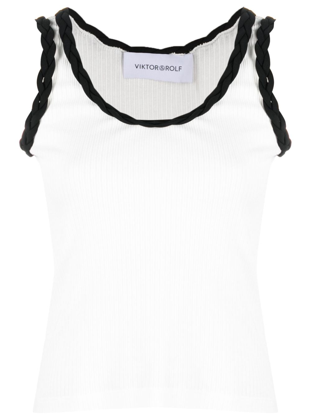 Viktor & Rolf Tanktop mit geflochtenem Detail - Weiß von Viktor & Rolf