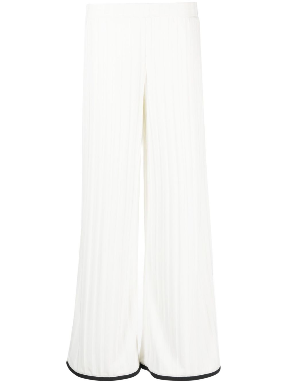 Viktor & Rolf Halbhohe Wide-Leg-Hose - Weiß von Viktor & Rolf