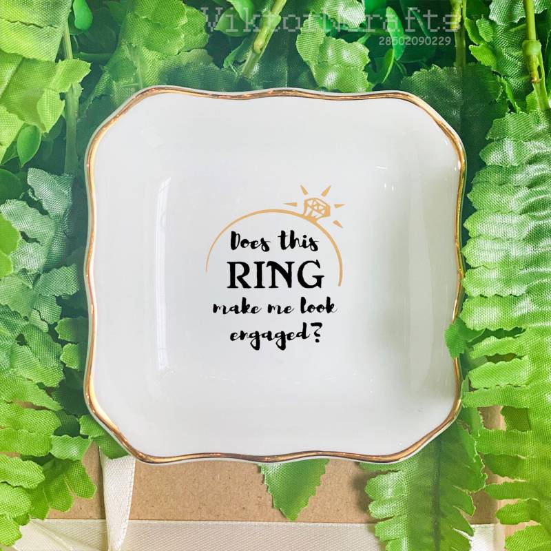 Beste Verlobung Geschenk-Ring Teller Schmuck Tablett-Macht Dieser Ring Mich Verlobt Aussehen-Verlobung Ringhalter Schmuckstück Verlobungsgeschenke von ViktorNCrafts