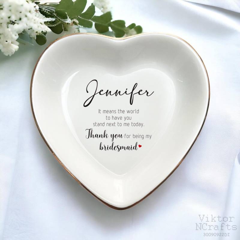 Personalisierte Brautjungfer Ringschale Vorschlag Geschenk Von Braut, Trauzeugin, Hochzeitsandenken von ViktorNCrafts