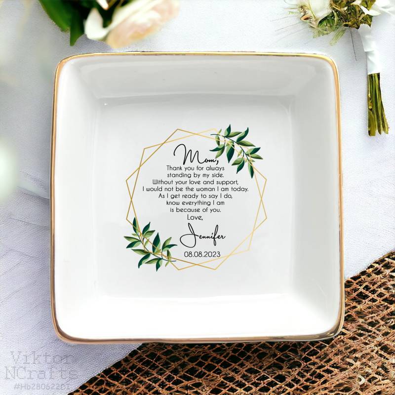 Personalisierte Mom Ring Schale, Hochzeitsgeschenke Für Mutter Der Braut, Hochzeit Geschenk von ViktorNCrafts