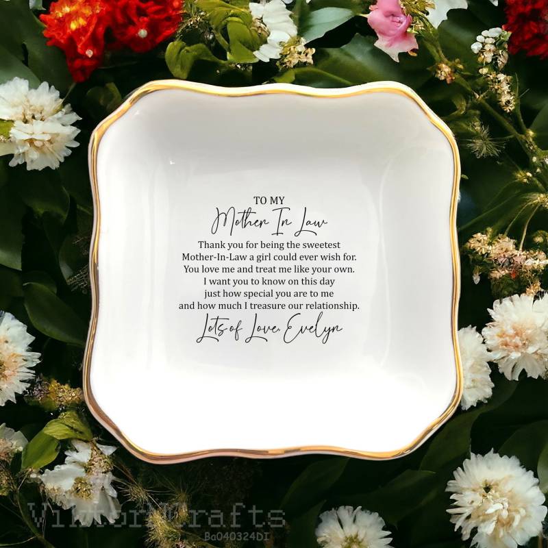 Schwiegermutter Ring Schale Schale, Schwiegermutter, Hochzeitsandenken von ViktorNCrafts