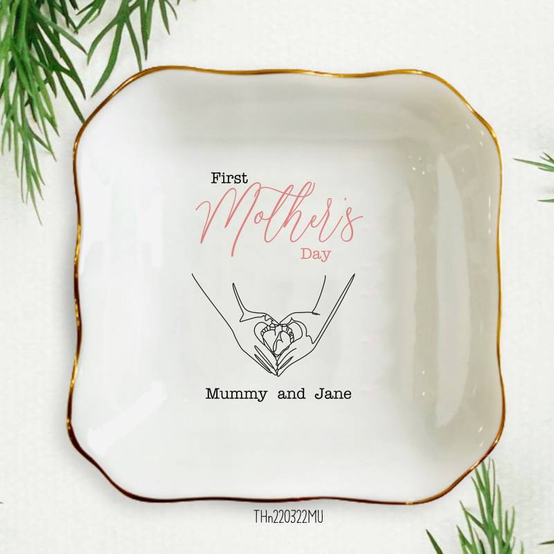 Erste Muttertagsgeschenke Für Neue Mutter-Erste Zeit Mutter Trinket Tablett-Neue Schmuckschale-Neue Geschenke Frau-Glückwunsch Geschenk Freunde von ViktorNCrafts