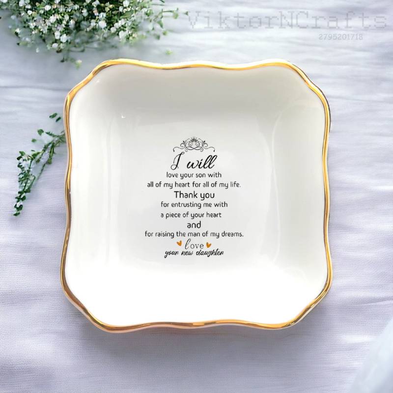 Ich Werde Ihren Sohn Für Mein Ganzes Leben Lieben Schmuckhalter Dishg-Mutter Im Schwiegergeschenk-Einzigartiges Hochzeitsgeschenk Mutter Des Ich Werde Ihren Sohn Für Mein Ganzes Leben Lieben Schmuckhalter Dishg-Mutter Im Schwiegergeschenk-Einzigartiges Hochzeitsgeschenk Mutter Des von ViktorNCrafts