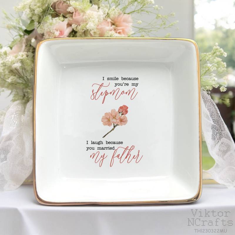 stiefmutter Ring Schale, Der Braut Geschenk Von Tochter, Brautparty von ViktorNCrafts