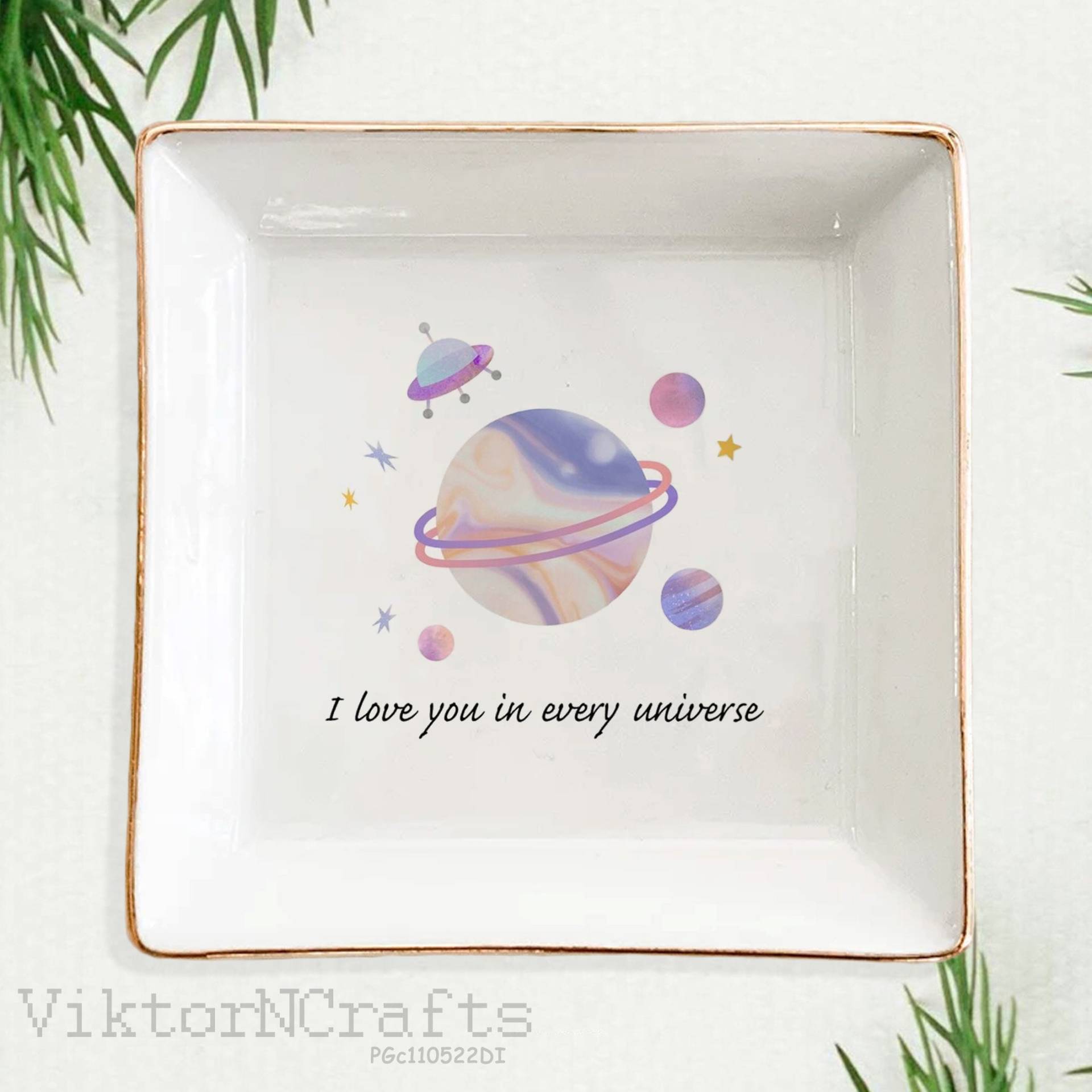 Multiverse Madness Trinket Tablett-Ich Liebe Dich in Jedem Universum-Hochzeit Jahrestag-Personalisierte Schmuck Schale-Geschenk Für von ViktorNCrafts