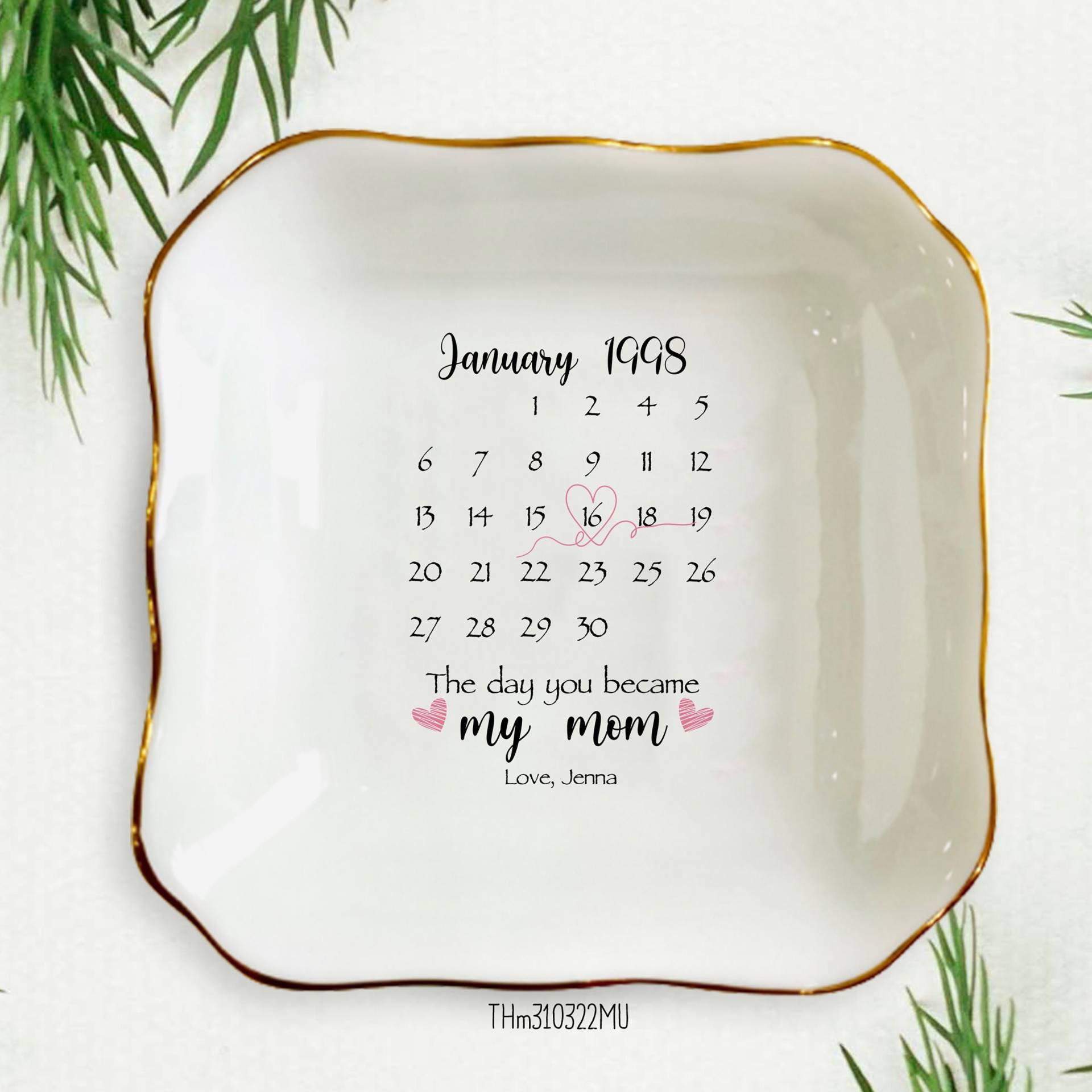 Personalisierte Kalender Mom Ring Schale-Mama Schmuck Geburtstag Geschenk-Personalisierte Mutter Trinket Tablett-Mutter Der Braut Geschenk Von von ViktorNCrafts