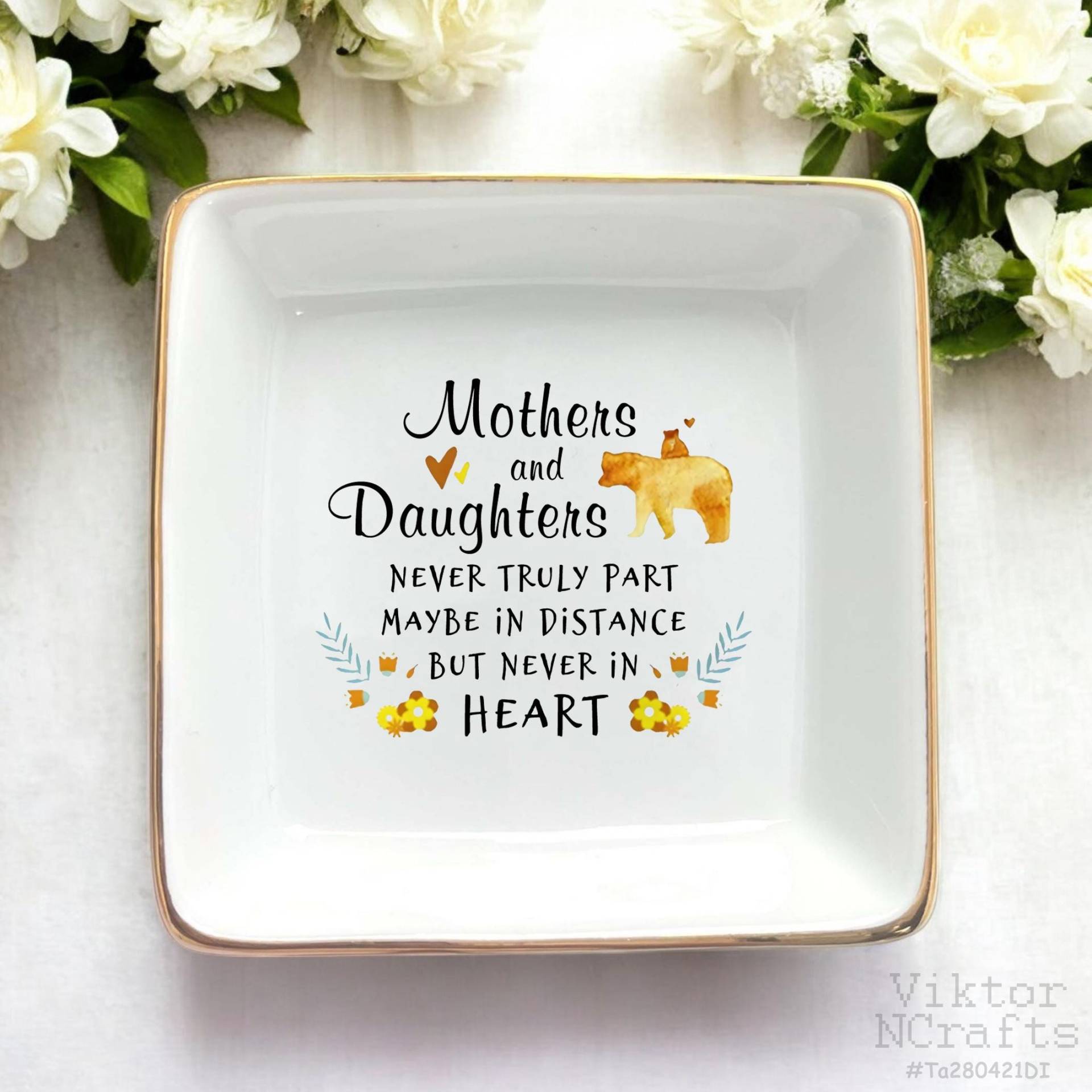 Personalisierte Mütter Und Töchter Nie Wirklich Teil Ringschale, Fernmutter Tochter Geschenk von ViktorNCrafts