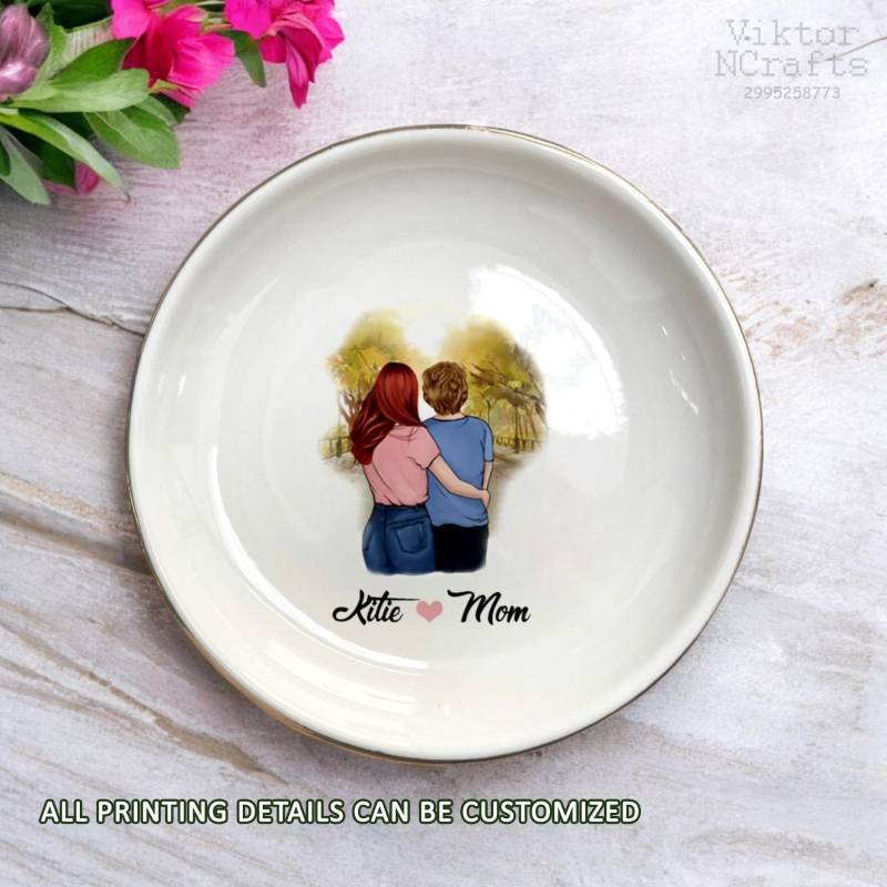 Personalisierte Mutter Tochter Geschenk-Mama Schmuck Halter-Muttertag Geschenke Für Mama Ring Trinket Dish-Mama Geburtstag Geschenk-Mutter Der Braut von ViktorNCrafts
