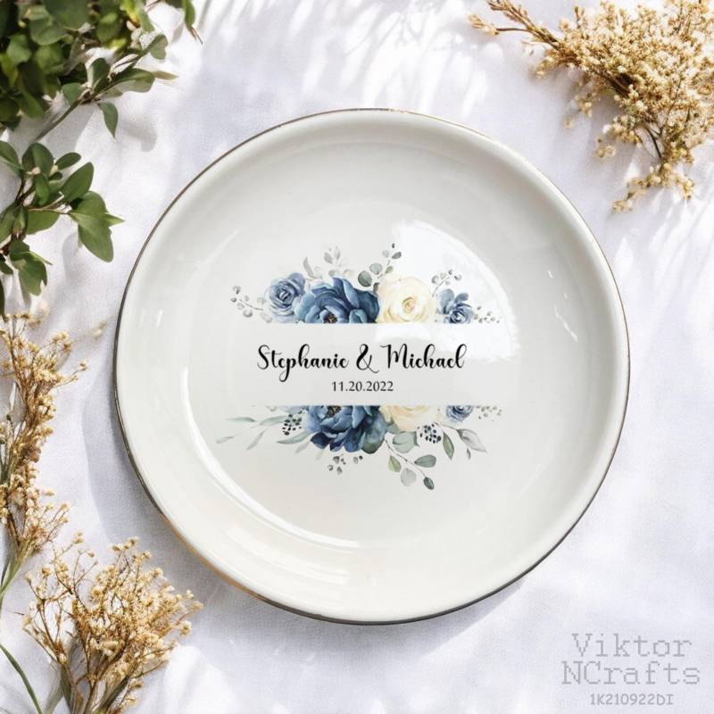 Personalisierte Verlobte Geschenke Für Paare-Verlobung Geschenk-Braut Geschenk-Verlobung Schmuck Schale-Neu Verlobt-Ringhalter-Hochzeit Jahrestag von ViktorNCrafts