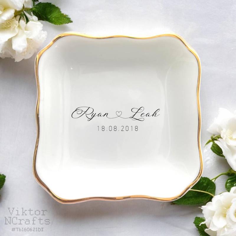 Personalisiertes Paar Ring Teller, Benutzerdefinierte Verlobung Hochzeitsgeschenk Für Braut Und Bräutigam von ViktorNCrafts