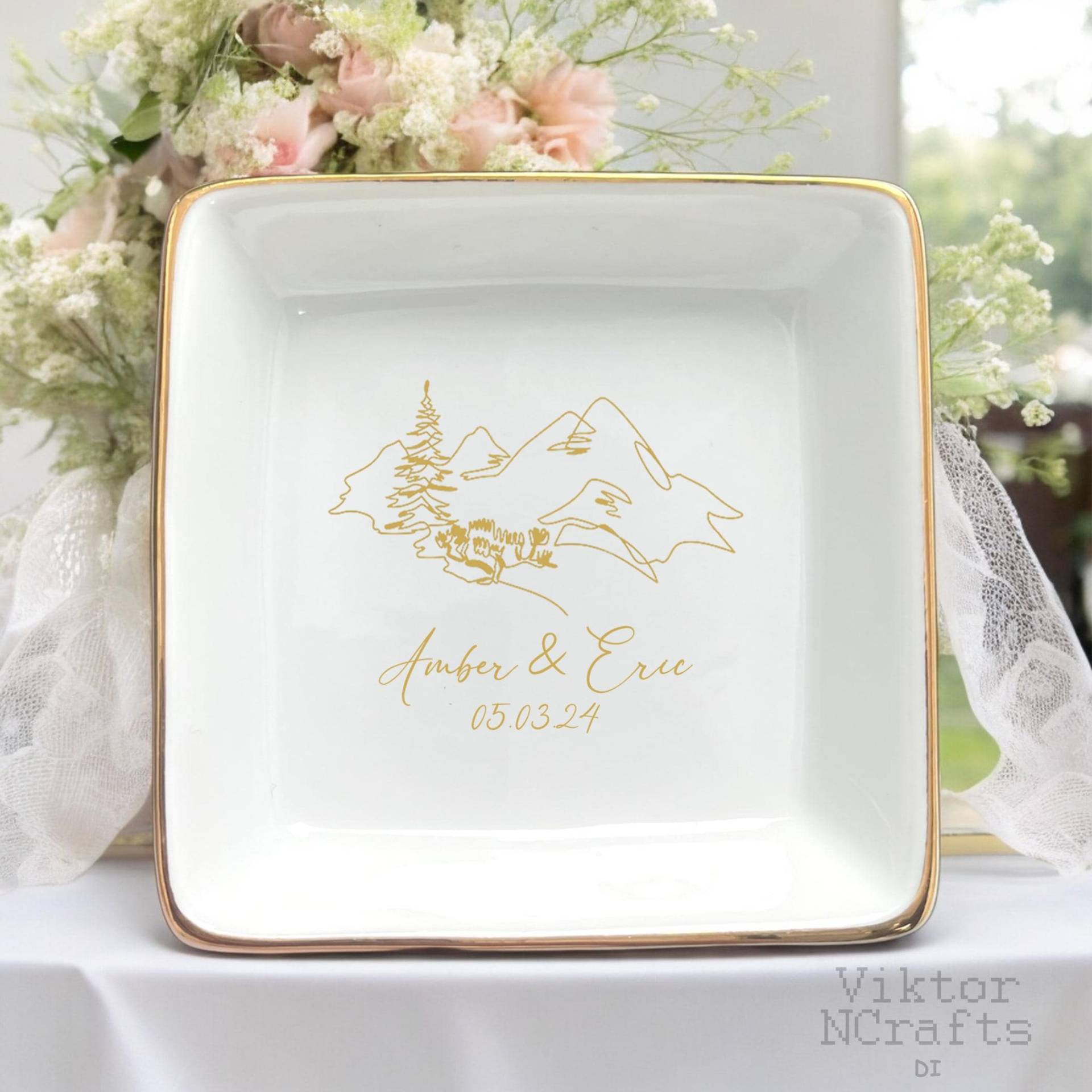 Personalisiertes Jahrestagsgeschenk, Benutzerdefiniertes Hochzeitsdatum, Verlobungsgeschenk Für Sie, Bergrücken-Ringschale, Bergschmuckschale Personalisiertes Jahrestagsgeschenk, Benutzerdefiniertes Hochzeitsdatum, Verlobungsgeschenk Für Sie, Bergrücken-Ringschale, Bergschmuckschale von ViktorNCrafts