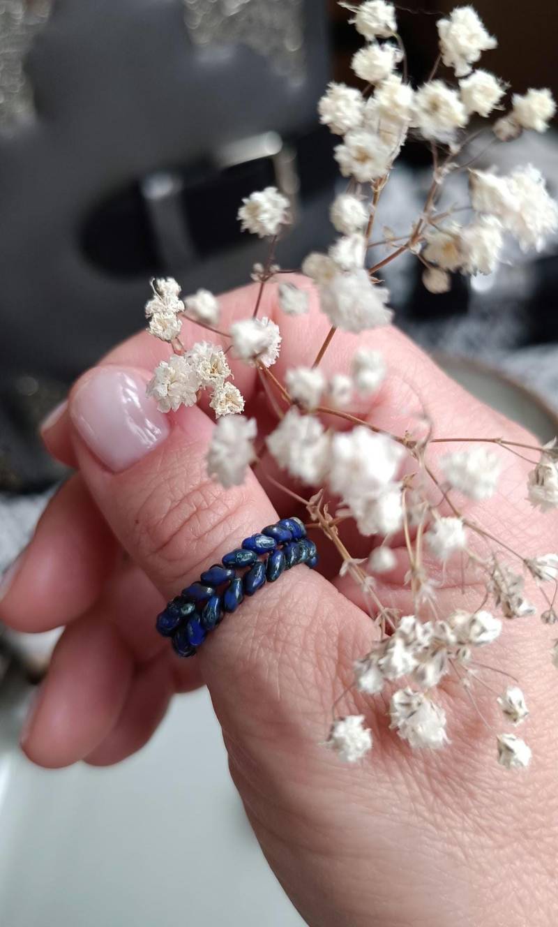 Handgemachter Ring Aus Perlen in Der Ukraine von ViktoriiaHorban