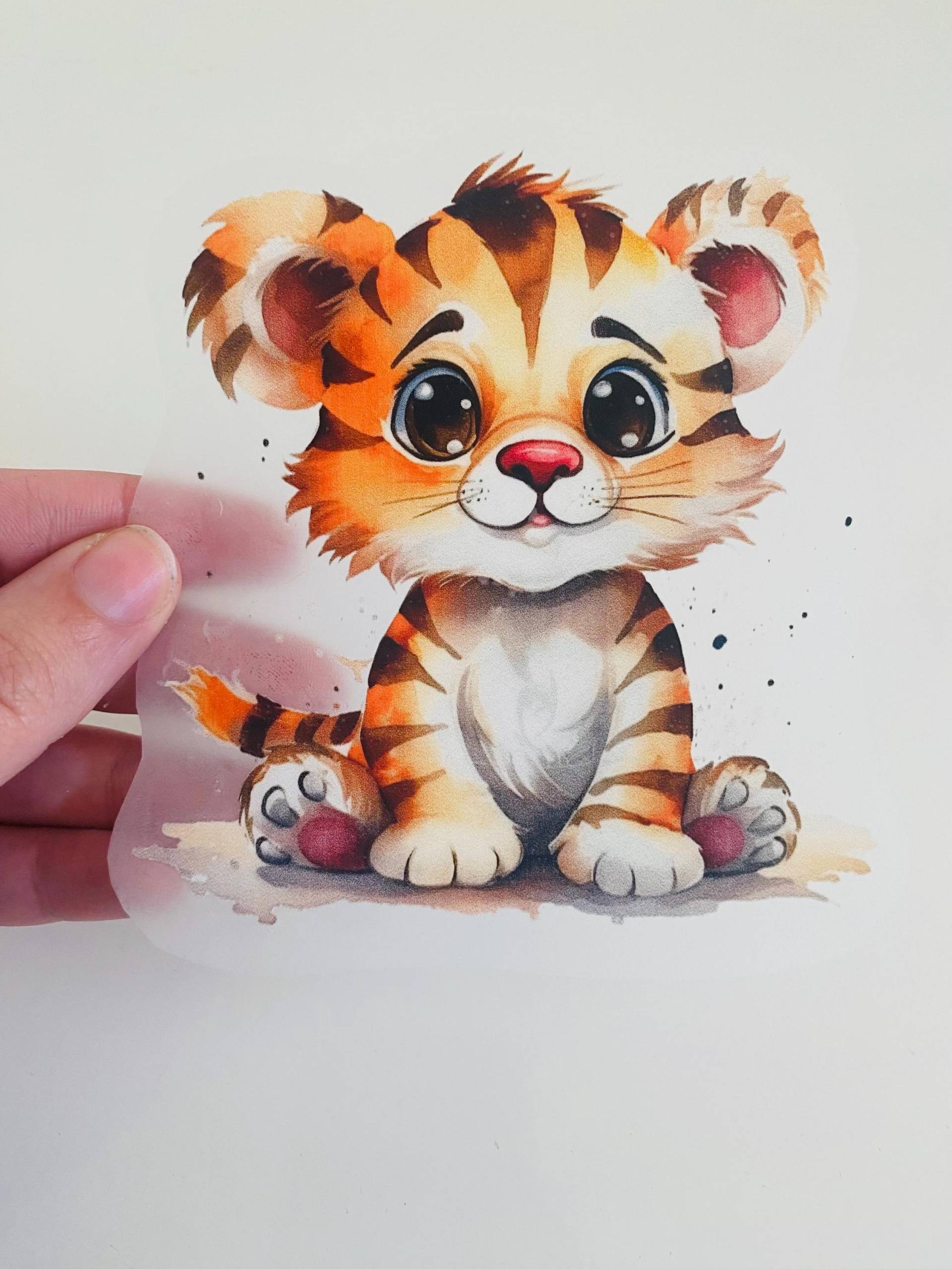 Bügelbild Tiger/Kindermotiv/ Aufdruck Oberteil Bügelbild Tiger/Kindermotiv/ Aufdruck Oberteil von ViktorijaHandmadShop