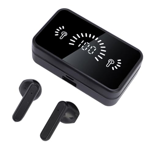 Sprachübersetzung Ohrhörer, 144 Sprachen Online -Übersetzung, Bluetooth 5.4 Ohrhörer mit Display, ANC -Rauschunterdrückung (Black) von Vikye