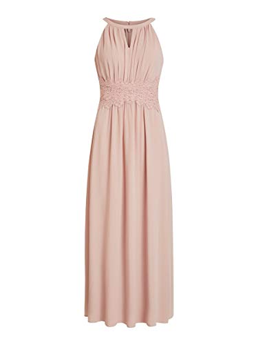 Vila Damen Vimilina Halterneck Maxi Dress - Noos Kleid, Pale Mauve, 44 EU von Vila