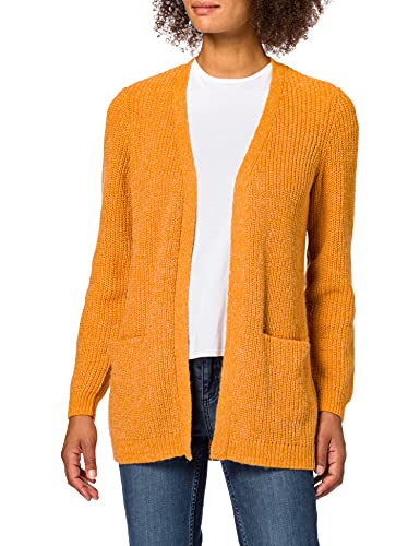 Vila NOS Damen Vigood L/S Knit Cardigan-Noos Strickjacke, Gold (Golden Oak Detail:Melange), Large (Herstellergröße:L) von Vila NOS