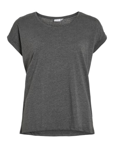 Vila Damen Vidreamers New Pure T-Shirt/Su-noos T-Shirt, Medium Grey Melange, XXL EU von Vila