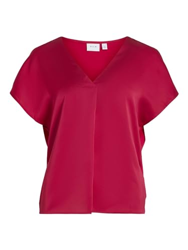 VIELLETTE V-Neck S/S Satin TOP - NOOS von Vila