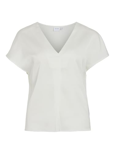 VIELLETTE V-Neck S/S Satin TOP - NOOS von Vila