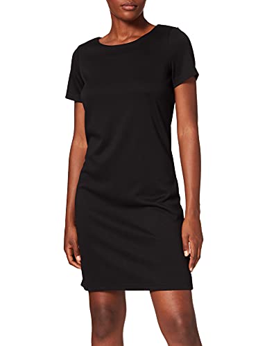 Vila Clothes Damen Kleid VITINNY New S/S Dress - NOOS, Mini, Gestreift, Gr. 34 (Herstellergröße: XS), Mehrfarbig (Black) von Vila