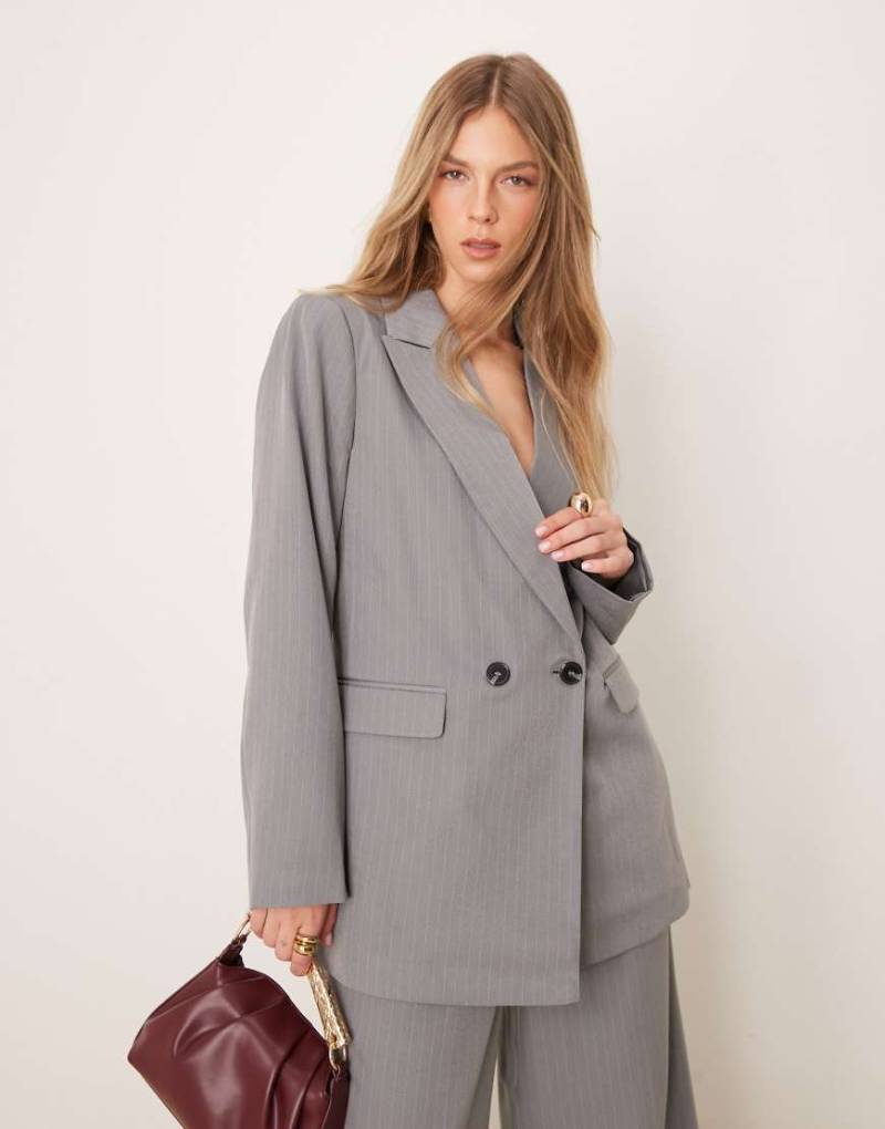 VILA - Smarter Oversize-Blazer in Ultimate-Grau, Kombiteil von Vila