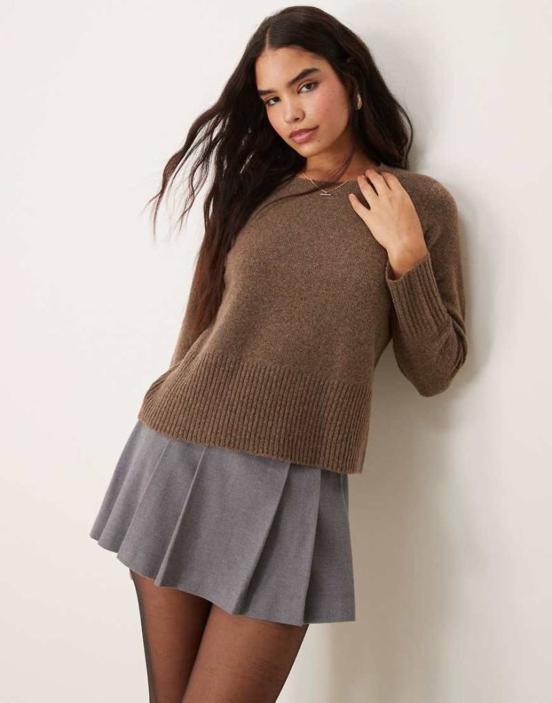 VILA - Strickpullover in Taupe-Neutral von Vila