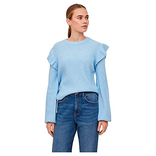VIRIL O-Neck Flounce Knit TOP - NOOS VIRIL O-Neck Flounce Knit TOP - NOOS von Vila