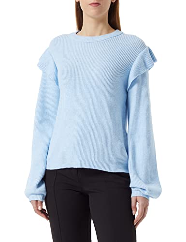 VIRIL O-Neck Flounce Knit TOP - NOOS von Vila