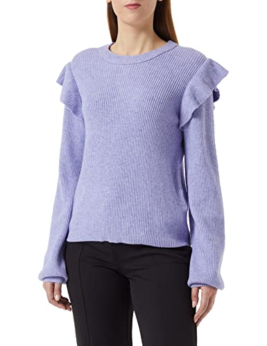 VIRIL O-Neck Flounce Knit TOP - NOOS von Vila