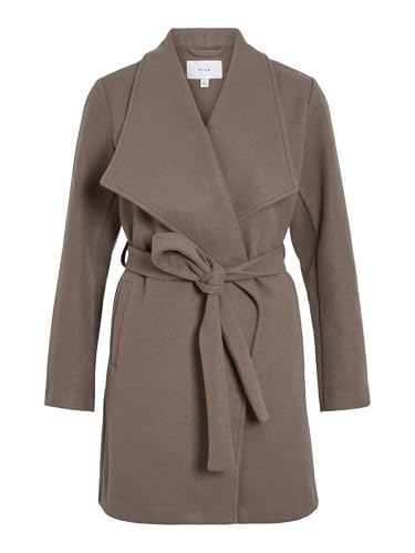 Vicooley Collar Belt Coat - Noos von Vila