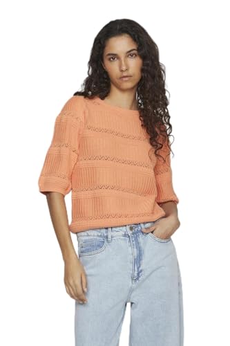 Vidazy Boatneck 2/4 Knit Top/TES von Vila