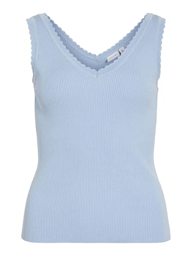 Viesra V-Neck S/L Rib Knit Top von Vila
