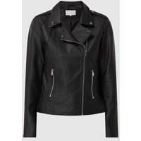 Vila Bikerjacke in Leder-Optik Modell 'Cara' in Black, Größe M von Vila