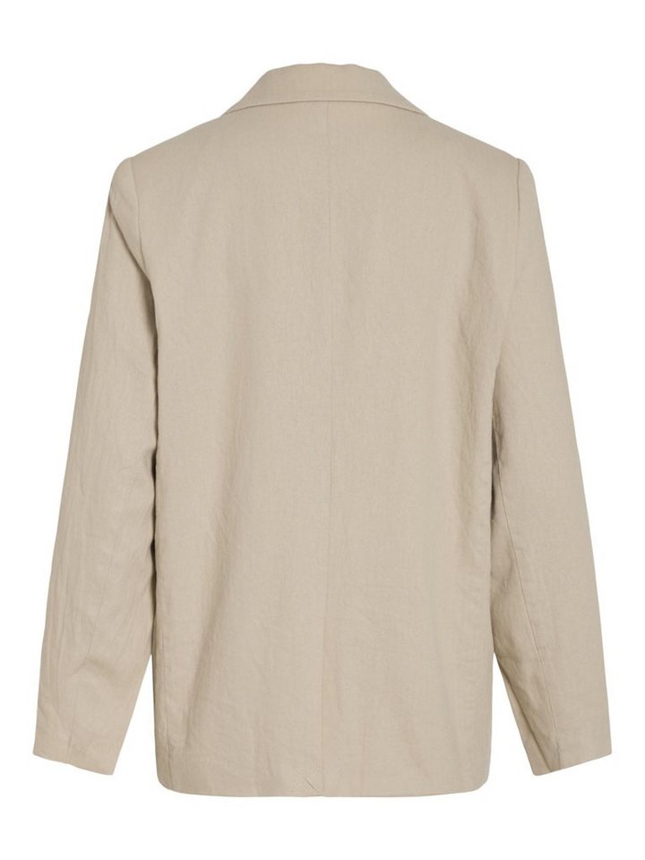 Vila Blusenblazer VIJOLANDA L/S LINEN BLEND BLAZER - Feather Gray von Vila