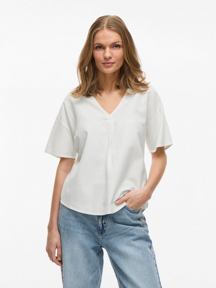 Vila Blusenshirt V-Ausschnitt mit Überlappung und Kurzarm VIPRISILLA V-NECK S/S TOP/1 - NOOS Vila Blusenshirt V-Ausschnitt mit Überlappung und Kurzarm VIPRISILLA V-NECK S/S TOP/1 - NOOS von Vila