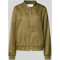 Vila Bomberjacke mit Stehkragen Modell 'PAPAYA' in Oliv, Größe 38 von Vila