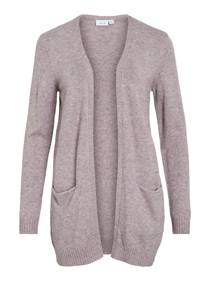 Vila Cardigan Feinstrick Basic Cardigan Stretch mit Taschen VIRIL VIRIL OPEN L/S KNIT CARDIGAN - NOOS von Vila