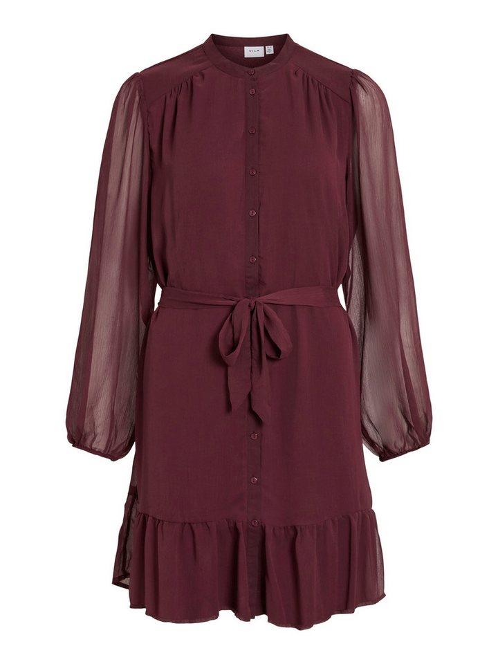 Vila Chiffonkleid VIFALIA L/S DRESS - NOOS Sommerkleid von Vila