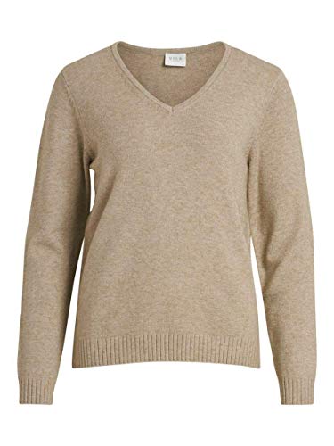 VIRIL V-Neck L/S Knit TOP - NOOS von Vila